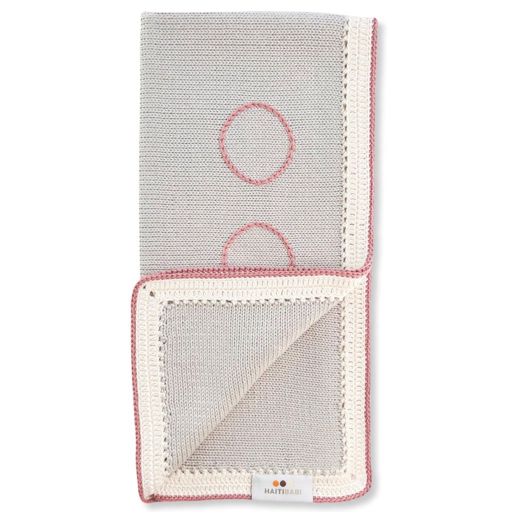 Argent & Vintage Rose Blanket