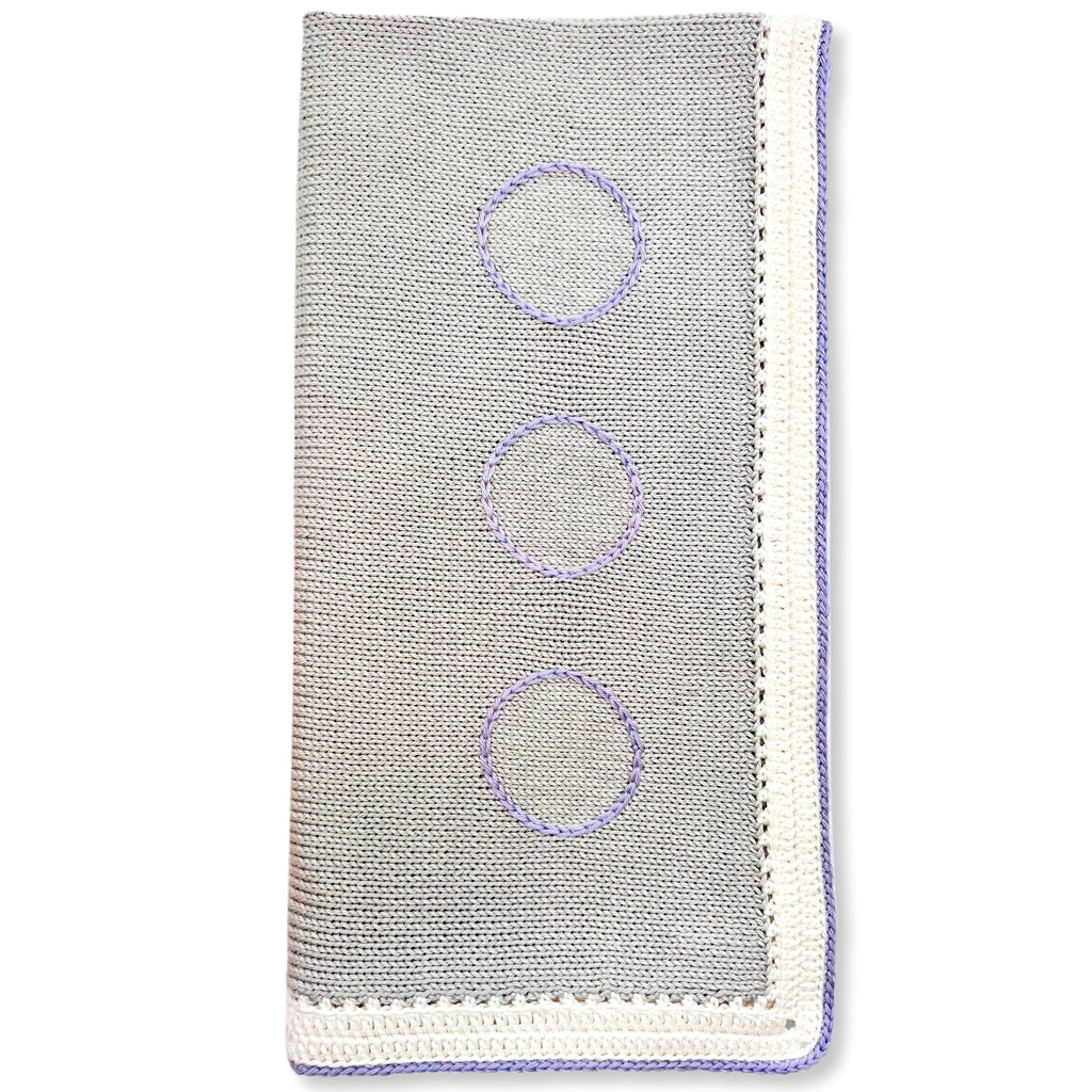 Argent & Purple Ice Baby Blanket