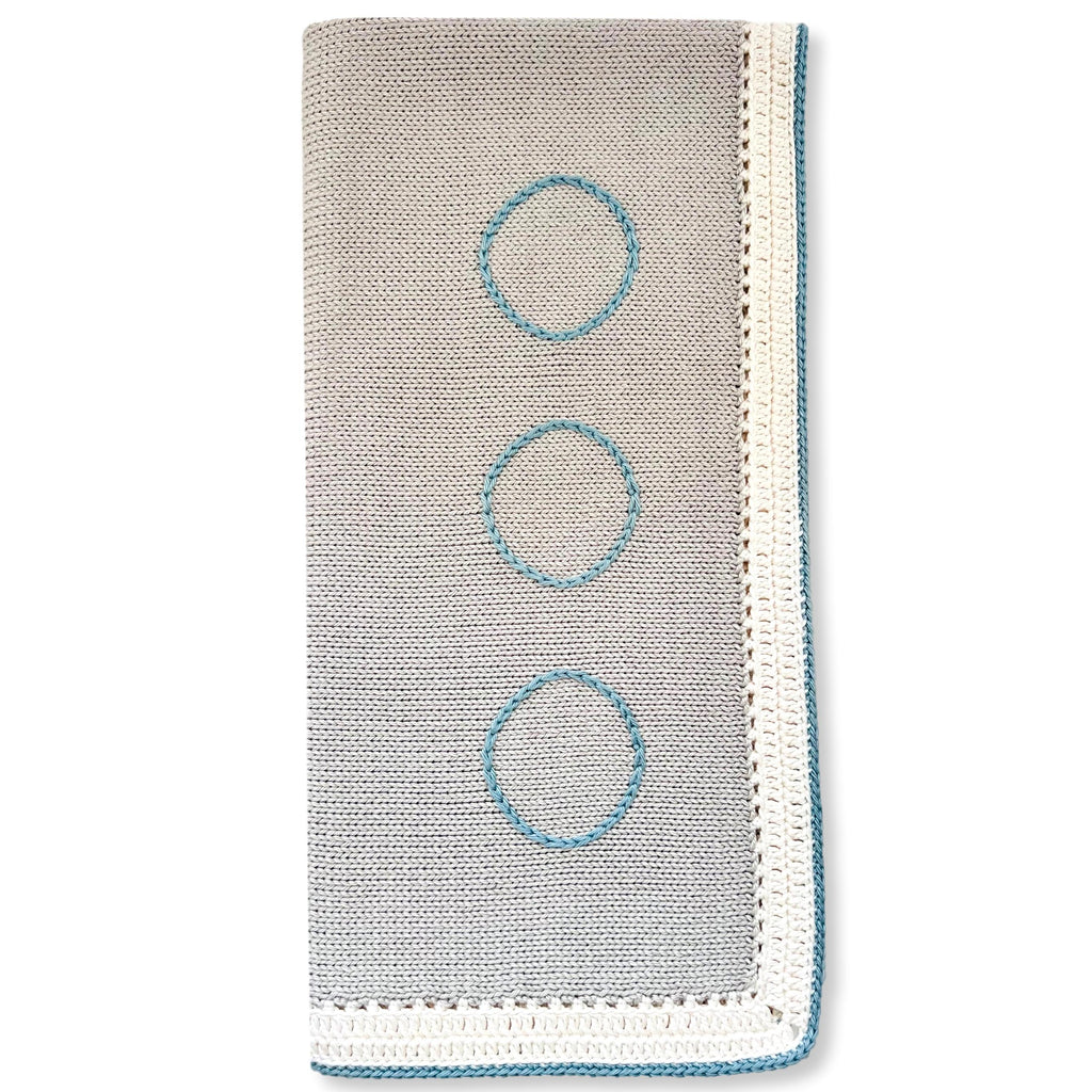 Argent & Stone Blue Baby Blanket