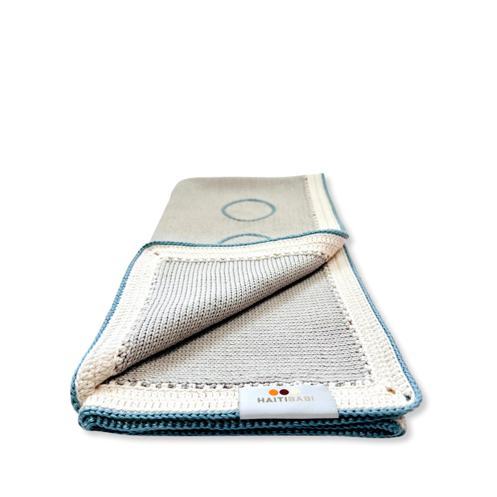 Argent & Stone Blue Baby Blanket