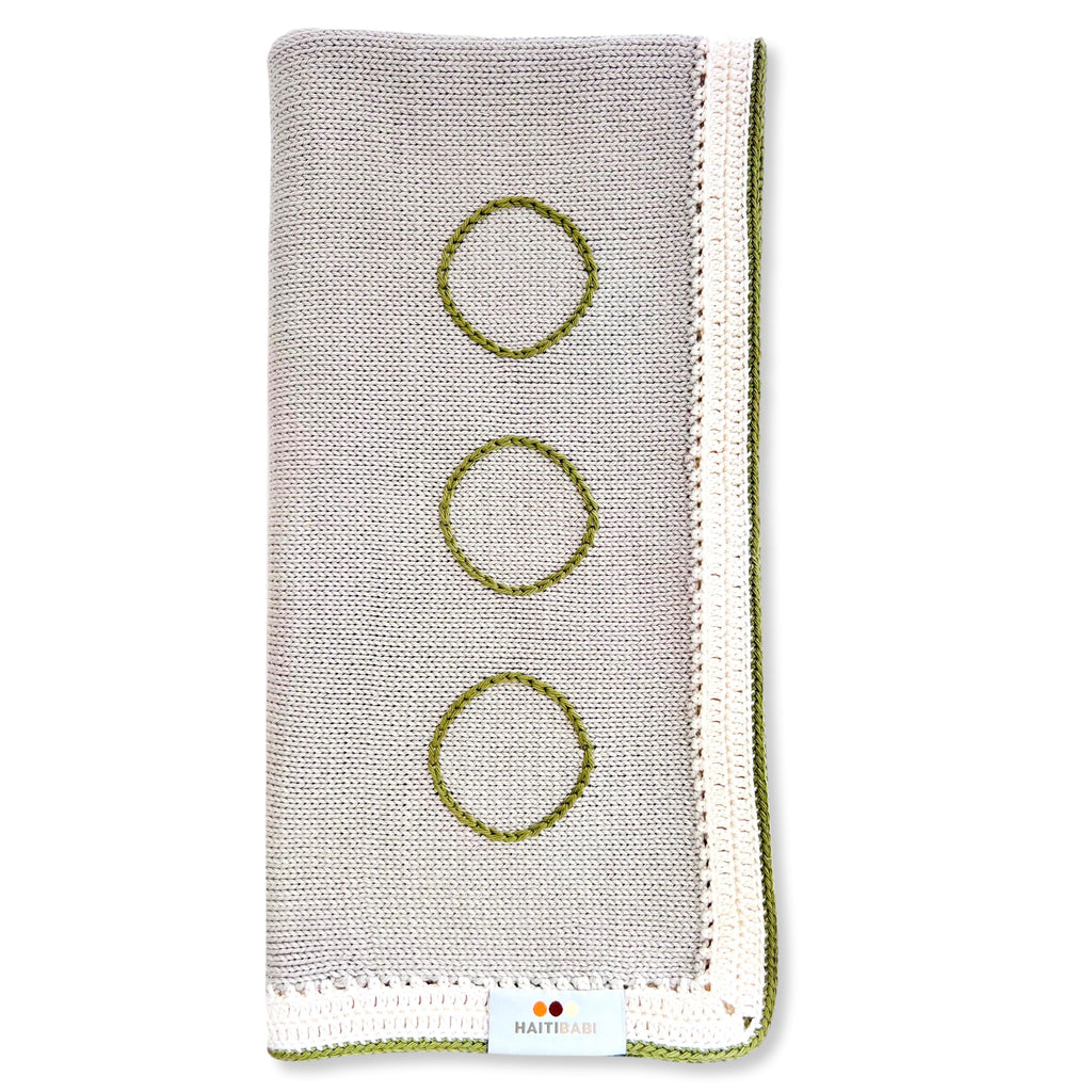 Argent & Summer Moss Baby Blanket