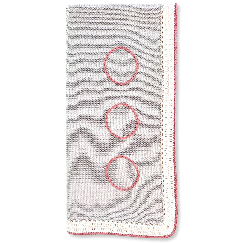 Argent & Vintage Rose Blanket