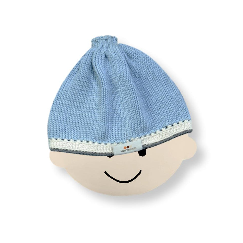Baby Blue & Stone Beanie
