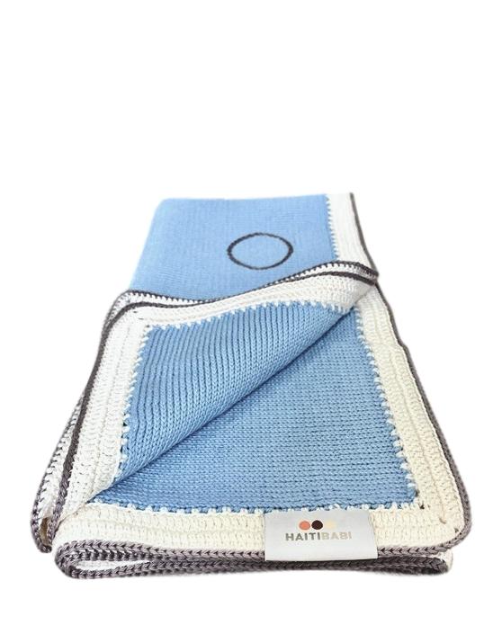 Baby Blue & Stone Blanket
