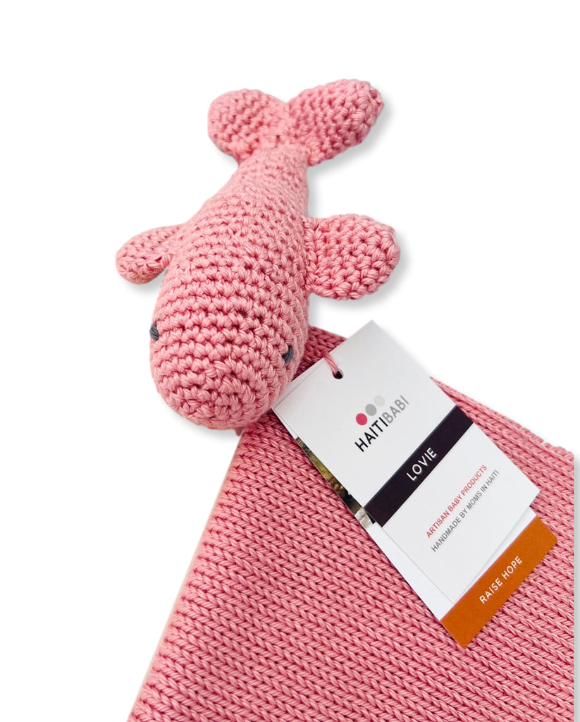 Blush & Stone Whale Lovie & Hat