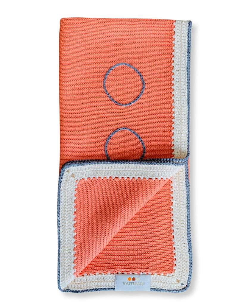 Coral & Stone Blanket