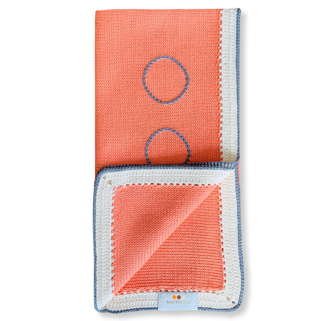 Coral & Stone Blanket