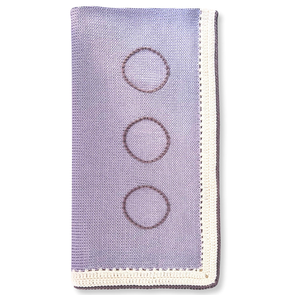 Purple Ice & Suede Baby Blanket