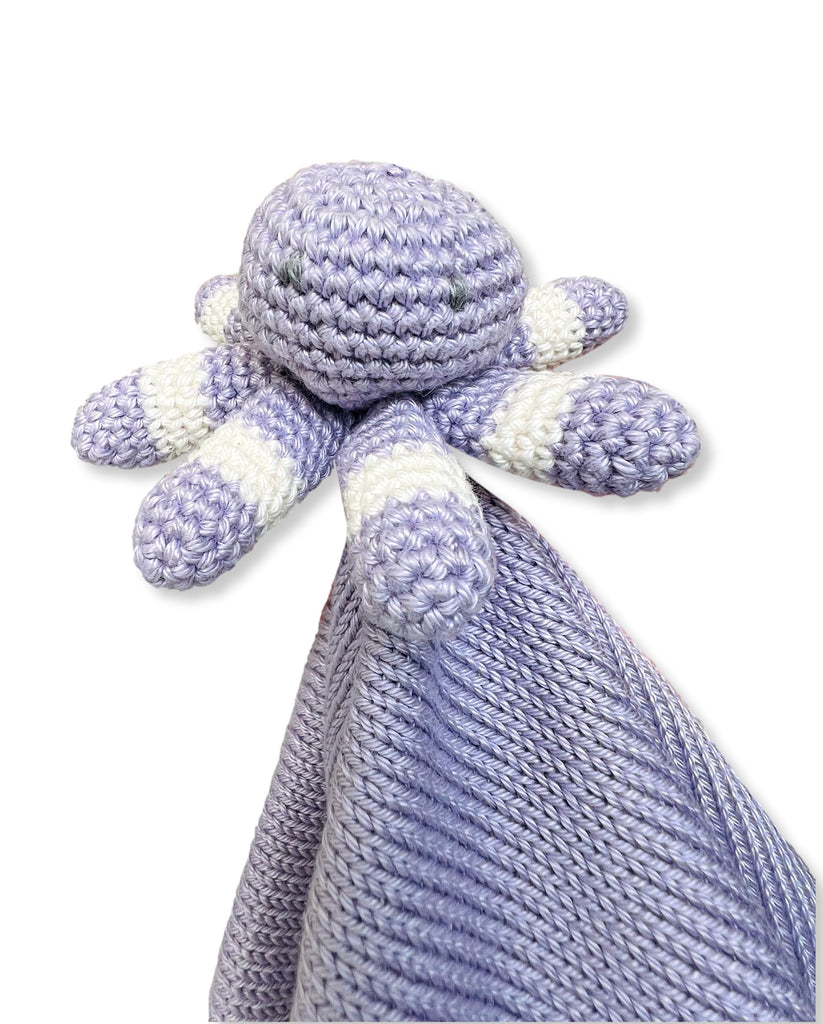 Purple Ice & Suede Octopus Lovie