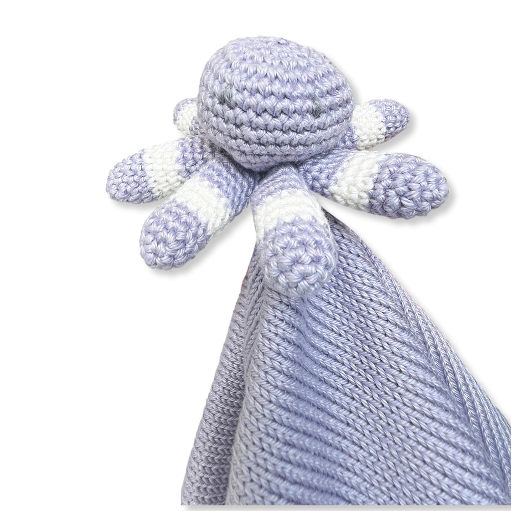 Purple Ice Octopus Lovie & Hat Set
