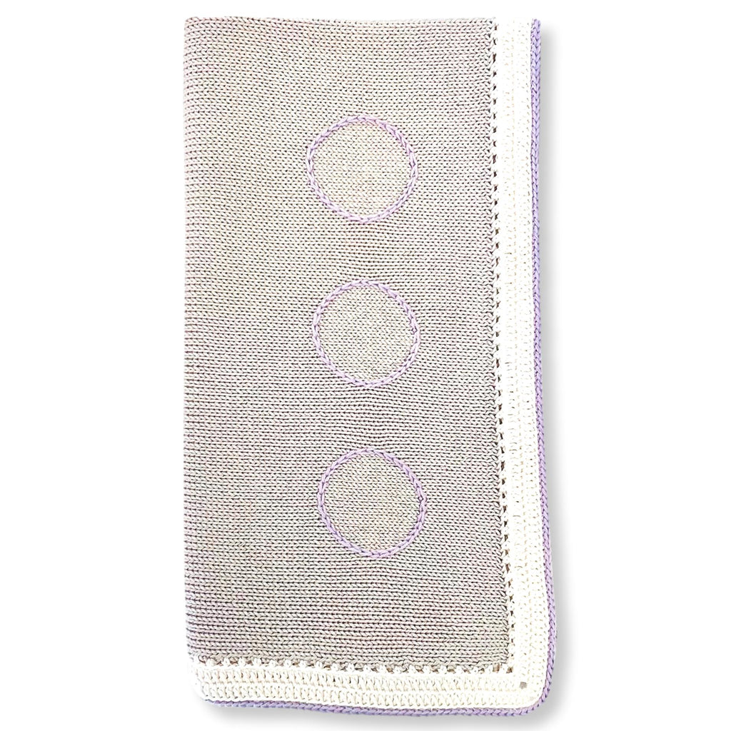 Argent & Purple Ice Baby Blanket