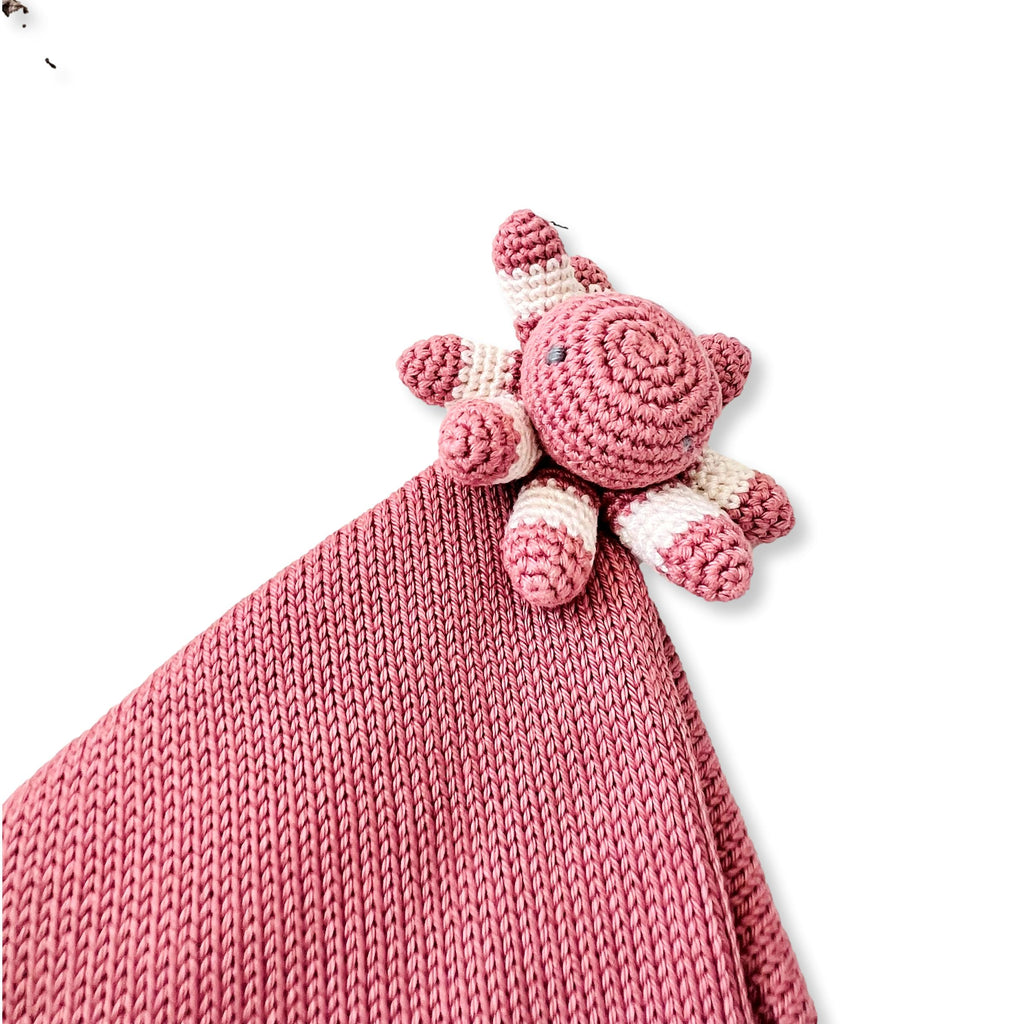 Vintage Rose & Stone Whale Lovie & Beanie Set