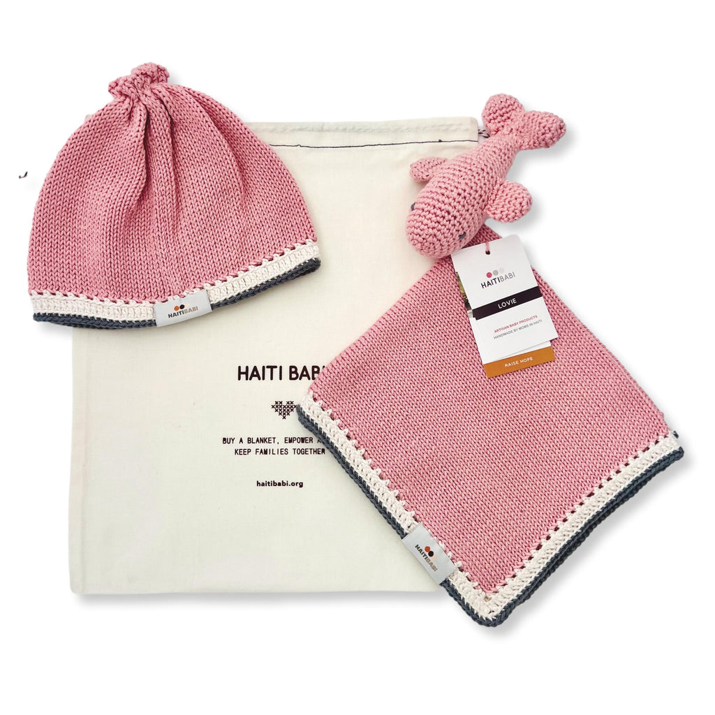 Blush & Stone Whale Lovie & Hat