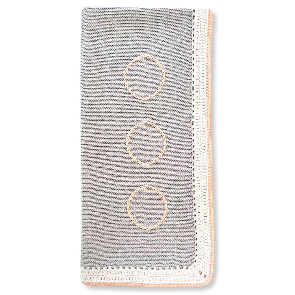 Argent & White Peach Blanket