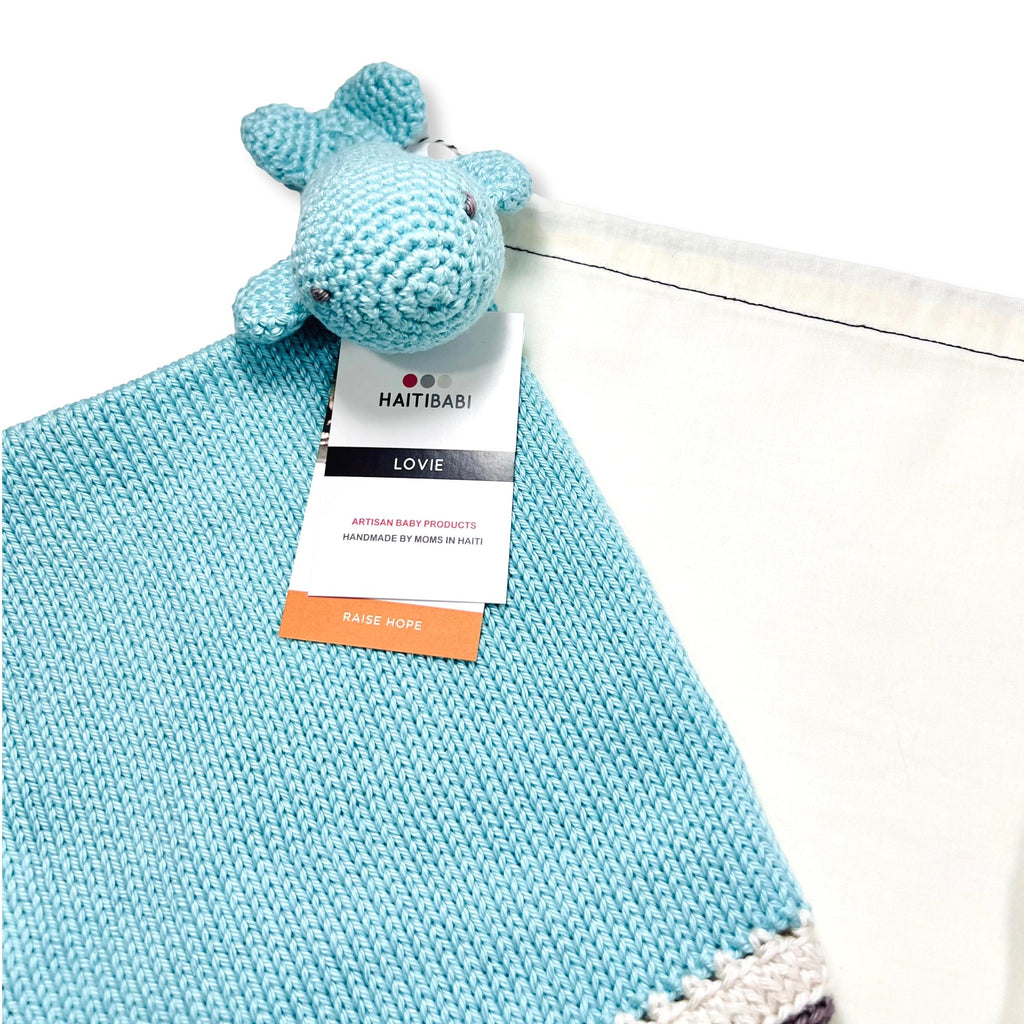 Suede & Ice Beanie & Ice Whale Lovie Set