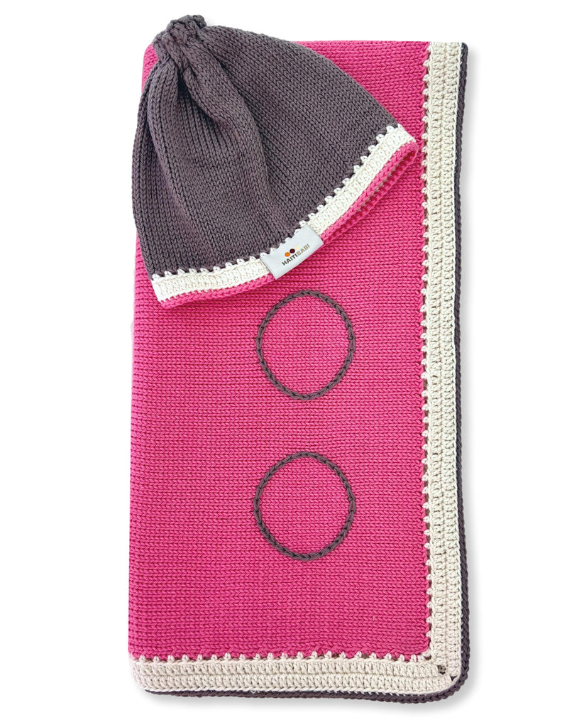 Primrose & Suede Blanket and Hat Set