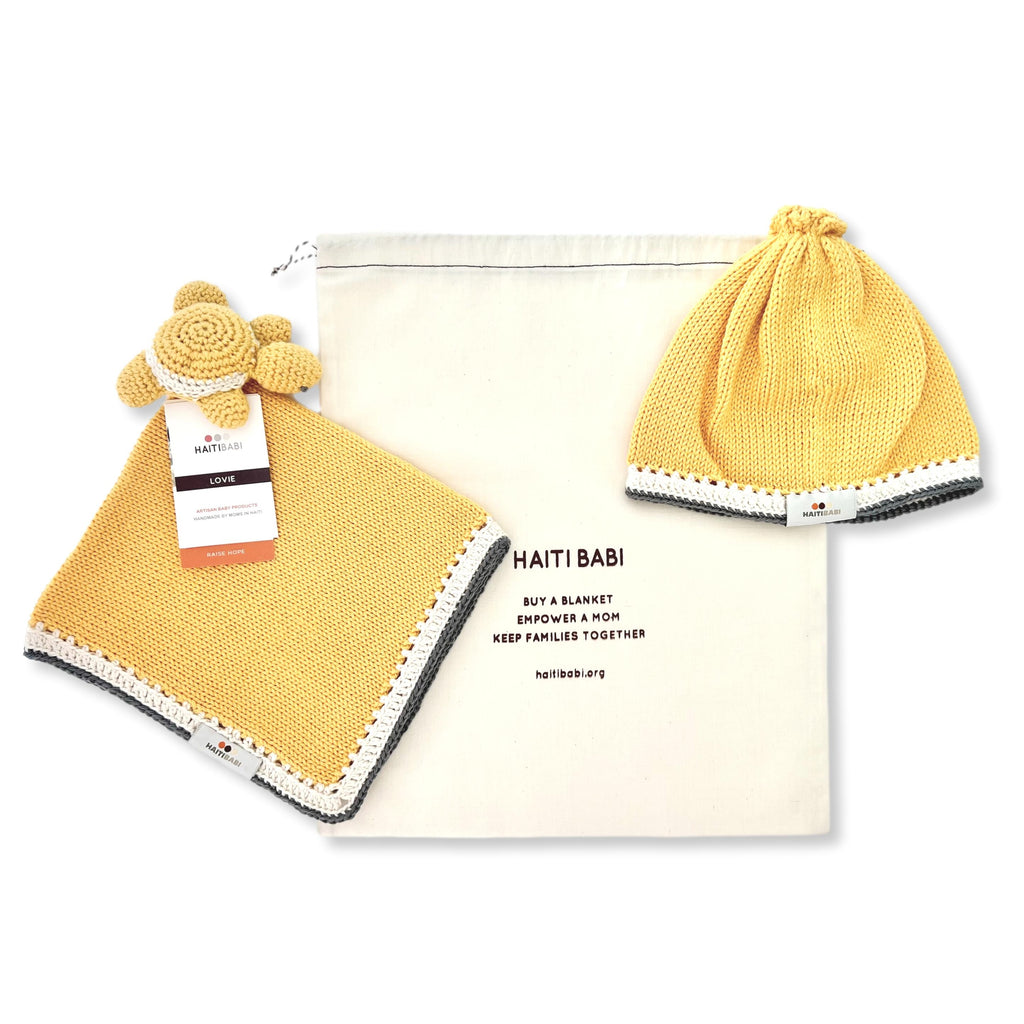 Pineapple Turtle Lovie & Hat Set