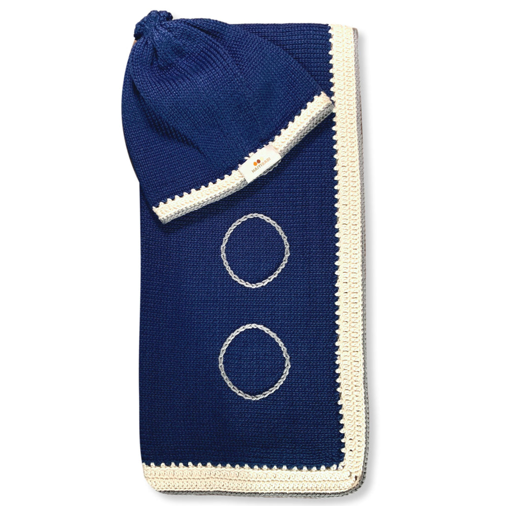 Armada & Stone Blanket & Hat Set