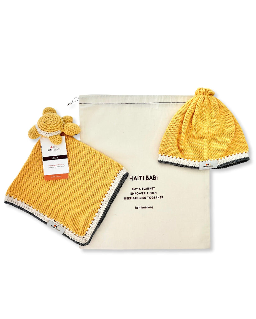 Pineapple Turtle Lovie & Hat Set