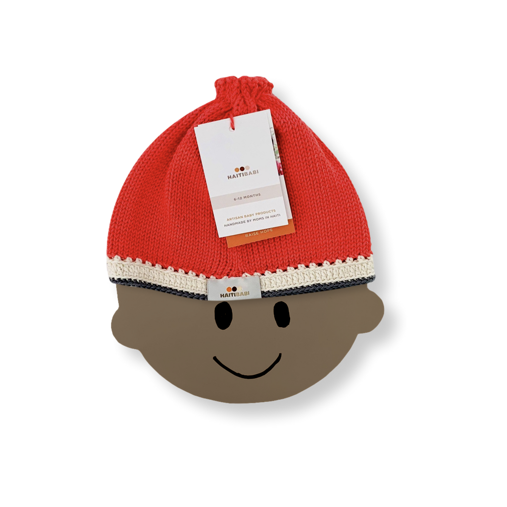 Christmas Red & Carbon Hat