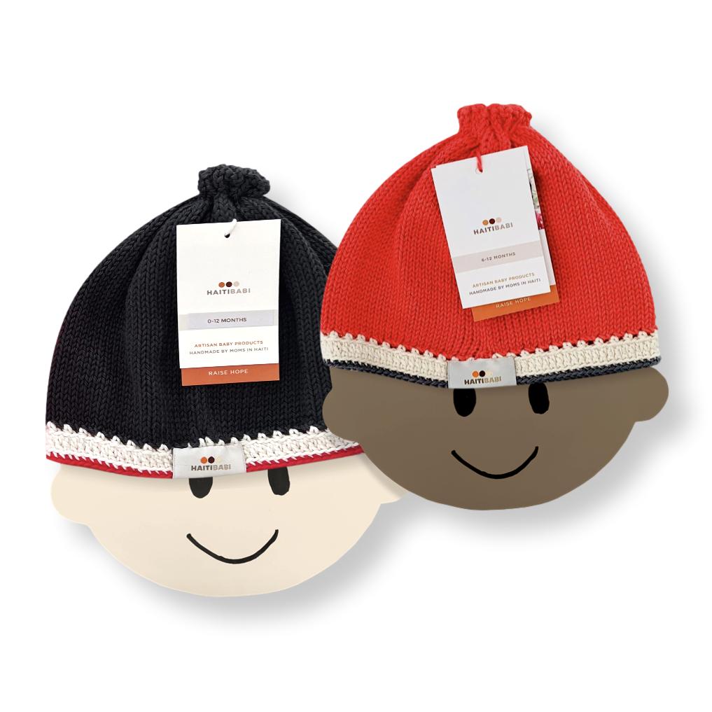 Christmas Red & Carbon Hat