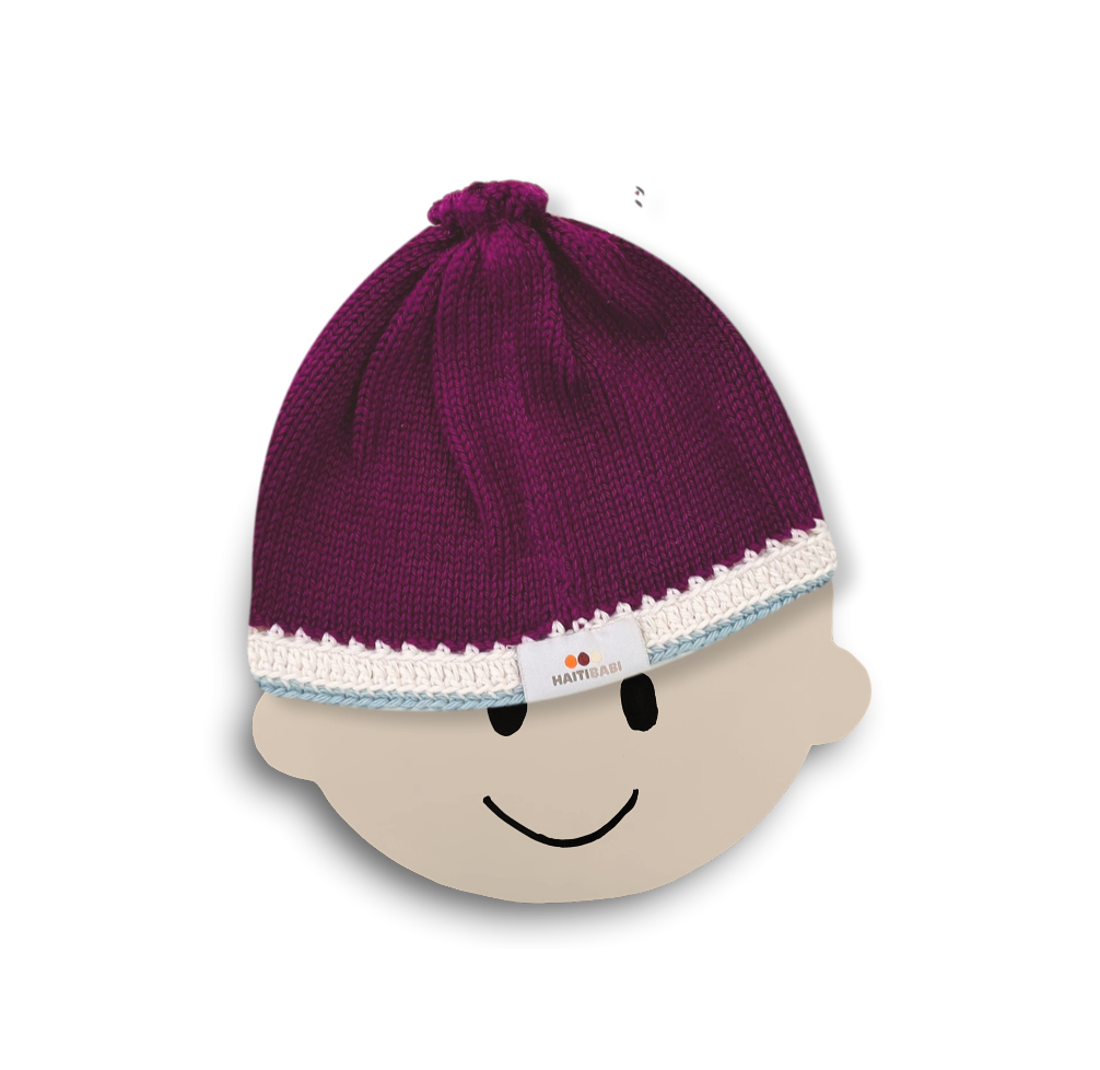 Syrah & Stone Blue Baby Beanie