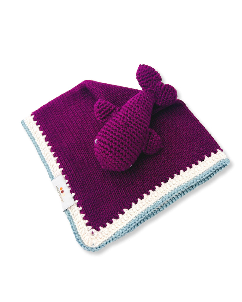 Syrah & Stone Blue Blanket & Lovie Set
