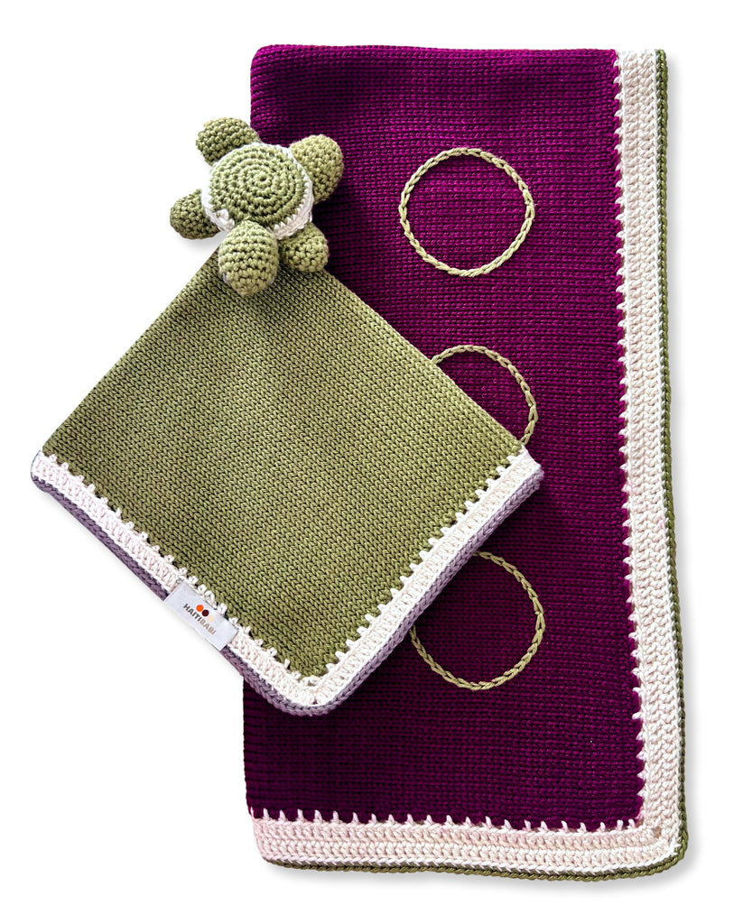 Syrah & Summer Moss Blanket & Lovie Set