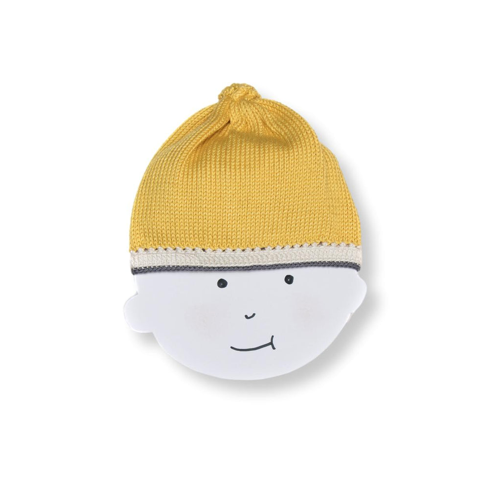 Meadow's Breath Baby Bib & Pineapple & Stone Baby Beanie Gift Set