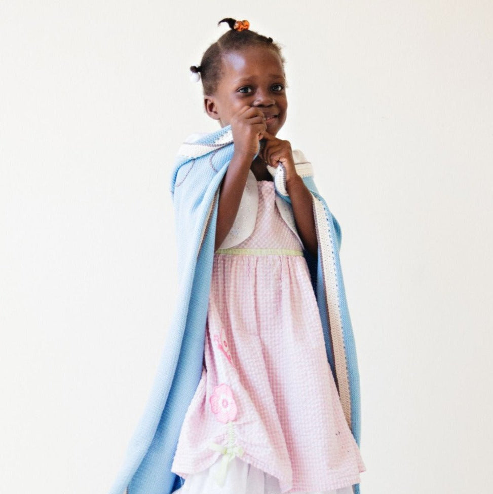 Tranquility Set: Light Blue - Haiti Babi - Artisan Baby Products, Handmade By Moms In Haiti.