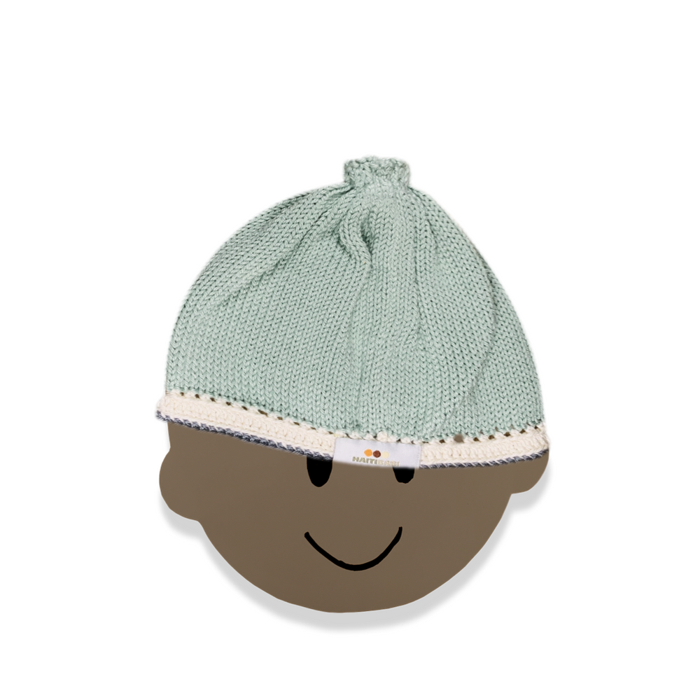 Tranquility Baby Hat: Sage - Haiti Babi - Artisan Baby Products, Handmade By Moms In Haiti.